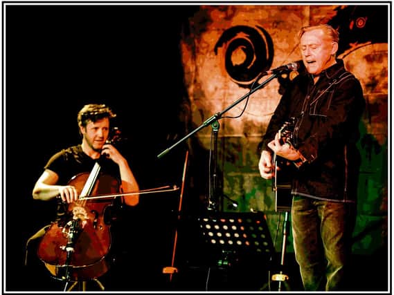 Punk rocker Kirk Brandon (right) has enlisted the help of cello player Sam Sansbury for a more moving twist on his classic tracks. (s)
