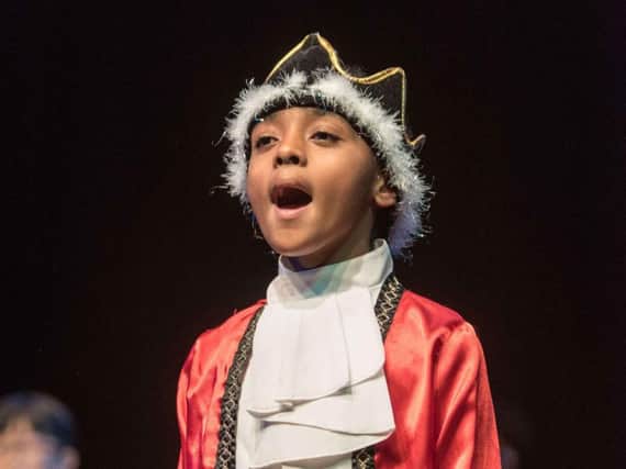 A pupil starring in the Shakespeare Schools Festival, which this year will feature Lord Street Primary, St Stephens CE Primary, and Sir John Thursby Community College. (s)