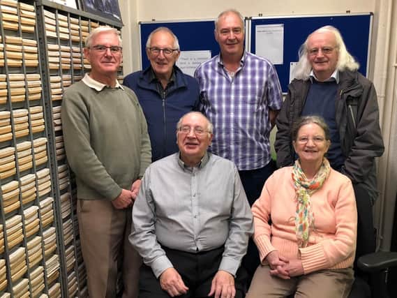 Burnley Civic Trust members (front row) Robert Glover, Susan Barker, (back row left to right) Neil Fawcett, Edward Walton, Andy Lucas and Roger Frost.
