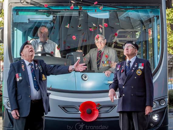 One of the Poppy Appeal buses