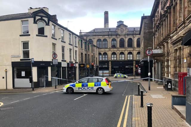 Police were called to Hargreaves Street, Burnley, at 7-05am on Saturday