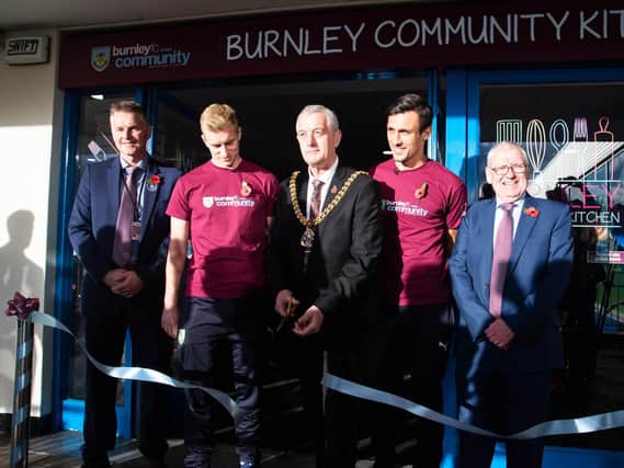 Mayor of Burnley Coun. Charlie Briggs officially opens Burnley Community Kitchen