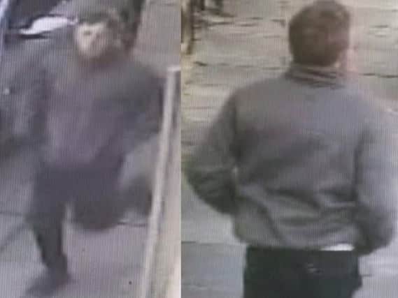 Do you know who this man is? Police want to speak to him in connection to a serious robbery at a shop in Padiham