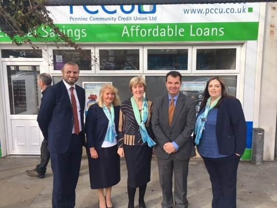 Andrew Stephenson MP, Debbie Maher, Roberta Proctor, both of PCCU, Guy Opperman MP and Debbie Smith-Hands, also of PCCU.