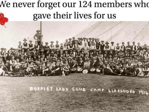 The Burnley Lads Club of 1914