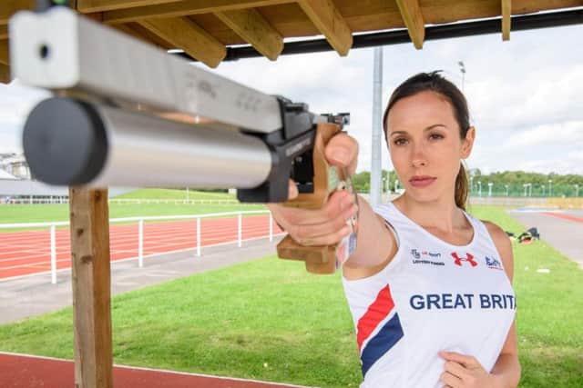 Samantha Murray hones her shooting skills