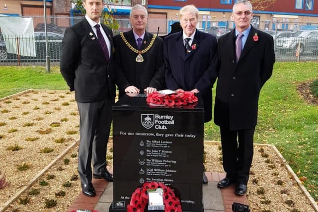 George Beel Burnley Football Club remembers fans and former players at unveiling of ...