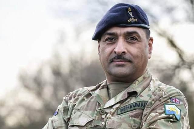 Major Naveed Muhammad MBE, Chairman of the Armed Forces Muslim Association.