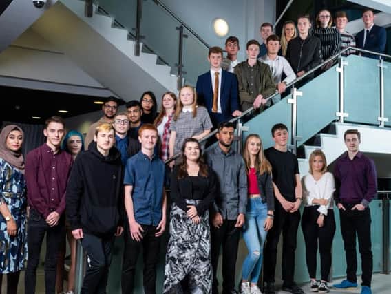 Some of the students who were honoured at the Awards for Excellence night at Burnley College.