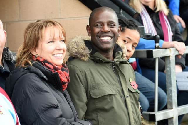 Lenny with his wife Nadine.