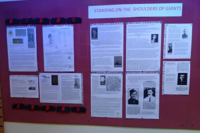 The display at Burnley Library.