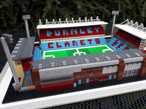 The Lego Turf Moor has been recreated by Cardiff fan Jules Richards