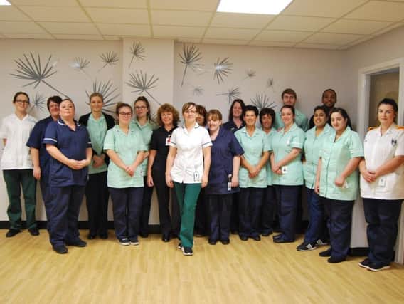 The team that will be caring for patients on the new unit