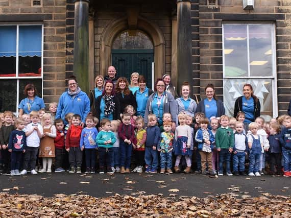 Pupils and staff at Rockwood Nursery School, Kingsland Road, Burnley, are celebrating after the school was called "outstanding" in its Ofsted inspection report. (s)
