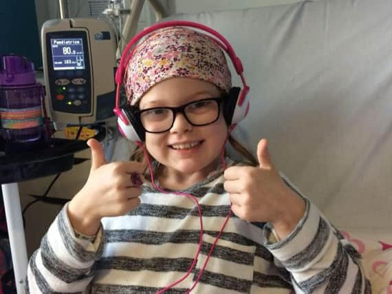Lucy is currently undergoing chemotherapy at The Royal Manchester Childrens Hospital