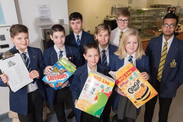 Pupils at Blessed Trinity RC College in Burnley are ready for the most important meal of the day at the new breakfast club.