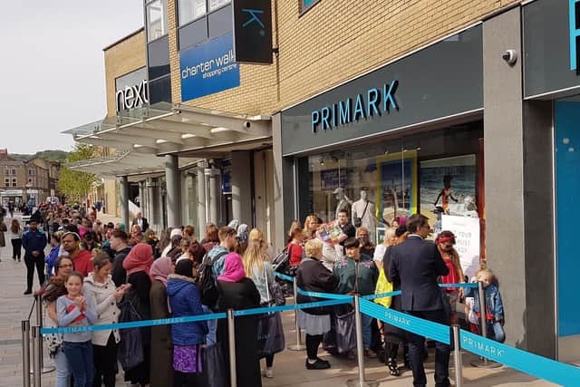 Crowds gathered outside Primark for its opening in May