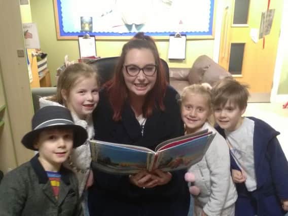 Pupils at Hapton CE Methodist Primary School donned their pyjamas for a day of Christmas stories. (s)