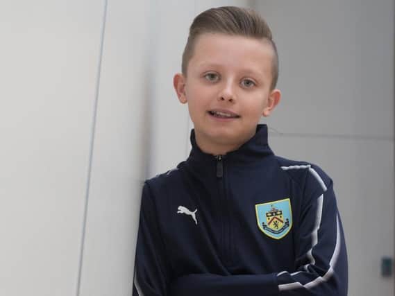 Burnley schoolboy Logan Carlin (12) who laid a wreath at the Menin Gate as part of the Premier League Truce Tournament.