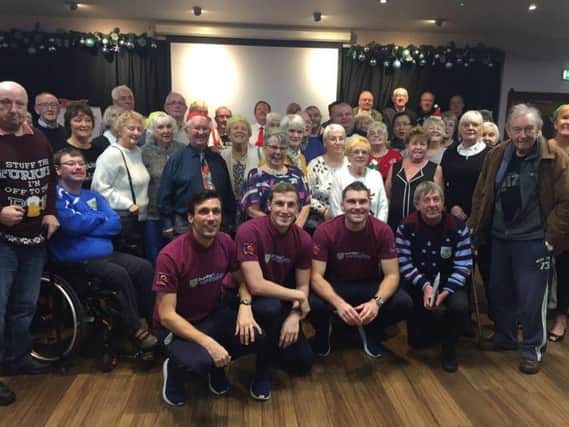 Members of Burnley FC in the Community's Extra Time and Veterans programmes joined the group for a Christmas party to remember.
