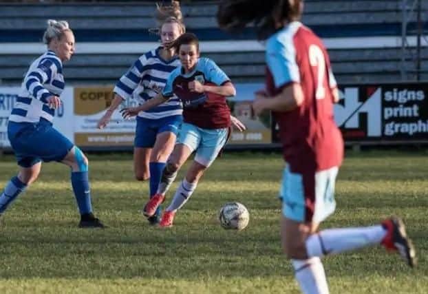 Leah Embley in action for the Clarets