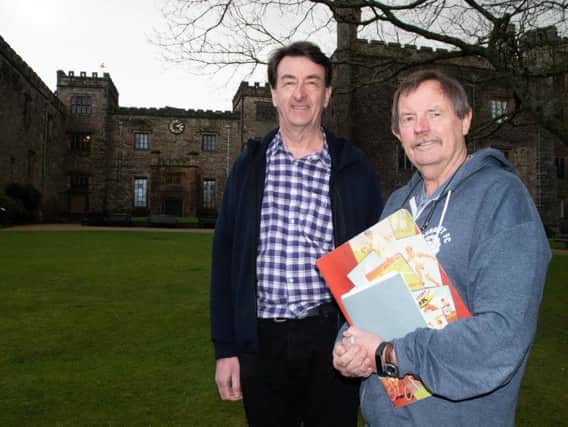 Authors Dave Thomas ( right) and Mike Smith in the grounds of Towneley Hall where they are hoping to stage an exhibition of about their new biography on Bob Lord.