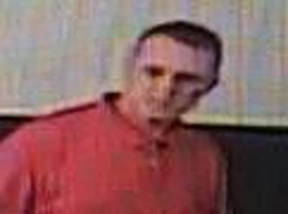 Police would like to speak to this man in connection with the incident in Burnley town centre