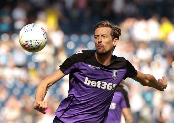 Stoke City's Peter Crouch during the pre-match warm-up 

Photographer David Shipman/CameraSport

The EFL Sky Bet Championship - West Bromwich Albion v Stoke City - Saturday September 1st 2018 - The Hawthorns - West Bromwich

World Copyright © 2018 CameraSport. All rights reserved. 43 Linden Ave. Countesthorpe. Leicester. England. LE8 5PG - Tel: +44 (0) 116 277 4147 - admin@camerasport.com - www.camerasport.com