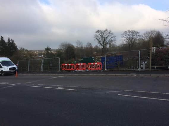 The area around an allotment site in Liverpool Road, Burnley has been fenced off while clearance work is carried out by Lancashire County Council.