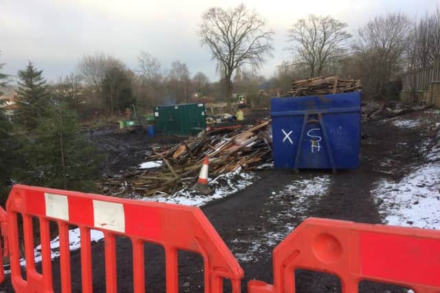 Trees, vegetation and old sheds have been cleared from the site at Liverpool Road in Burnley.