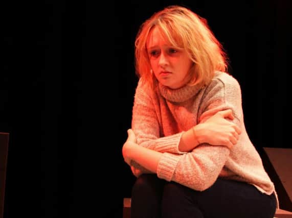 Sophie Milne playing 15-year-old Liv, a victim of child sexual exploitation, in a play funded by Lancashire Constabulary. (s)