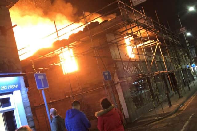 A man has been arrested in connection to a fire in Padiham last night.