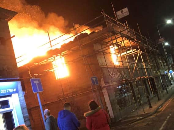 A man has been arrested in connection to a fire in Padiham last night.
