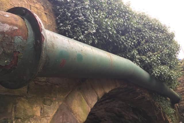 The gas pipe