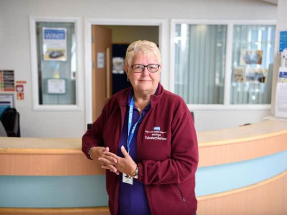 Burnley General Teaching Hospital volunteers such as Mary Davidson will be among those to benefit by applying for a Volunteer Learning Passport