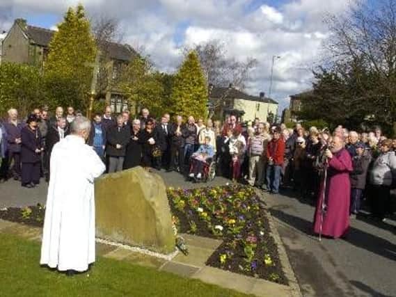 50th anniversary of the Hapton Valley pit disaster at Burnley Cemetery. (s)