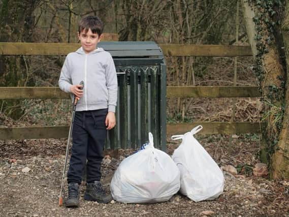 Dylan Beck staged his own litter pick in Padiham at the age of six to help make the town cleaner and safer.