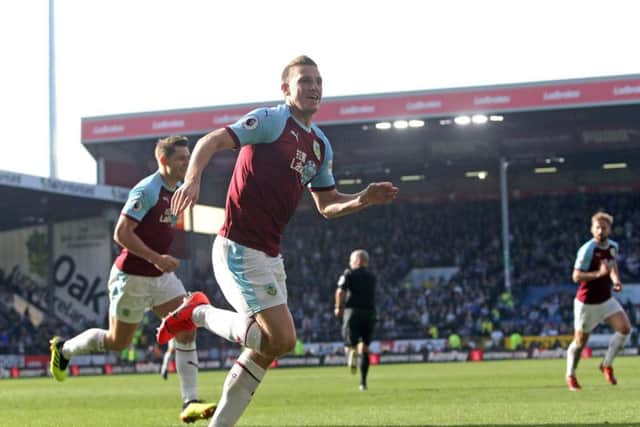 Chris Wood celebrates his opening goal