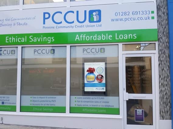 The recently opened PCCU branch in St James' Street, Burnley.