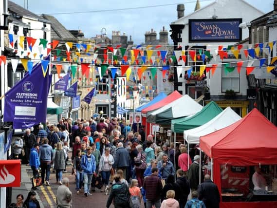 Clitheroe Food Festival attracts thousands of visitors each year.