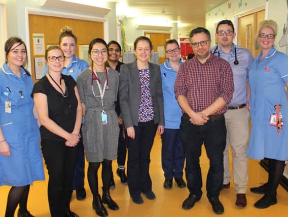 Some of the paediatric staff at East Lancashire Hospitals Trust