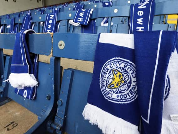 Leicester scarves at Turf Moor