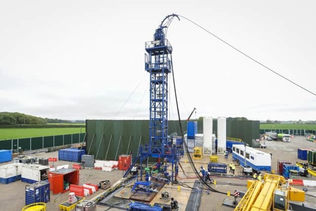 A fracking site in Lancashire