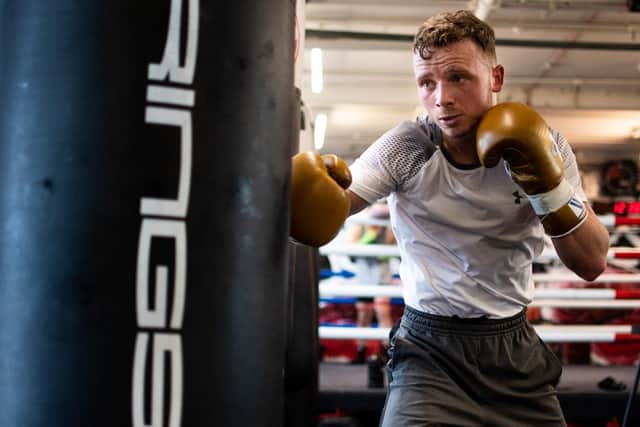 Earby boxer Josh Holmes putting the hard work in ahead of his debut