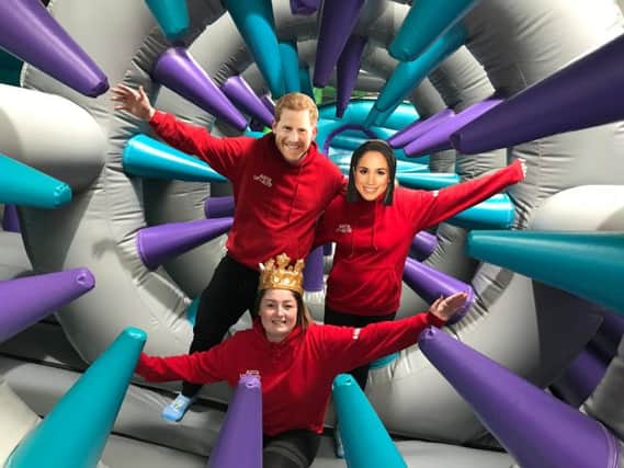 Inflatable fun with the royals