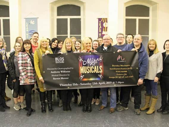 The cast of A Night at the Musicals, to be presented by Burnley Light Opera Society. (s)