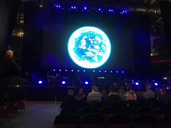 We were almost within touching distance of the stage at the Blue Planet II live in concert tour at the Manchester Arena