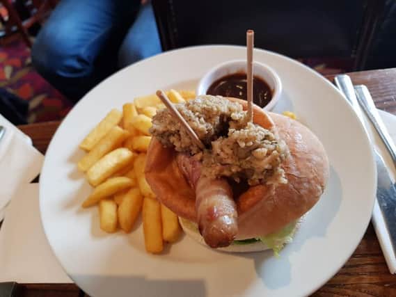 The new Signature Carvery Burger at Sycamore Farm