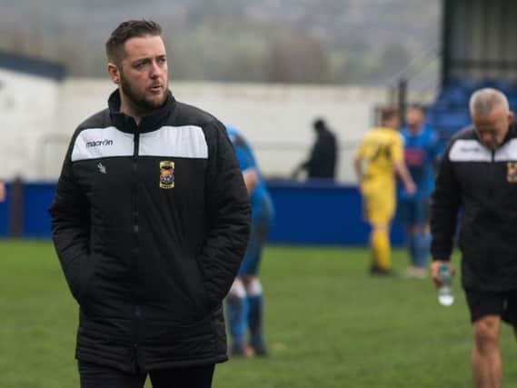 Former Padiham FC joint-manager, Liam Smith.