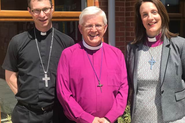 (From left): Bishop Philip, Bishop Julian, and Bishop Jill.